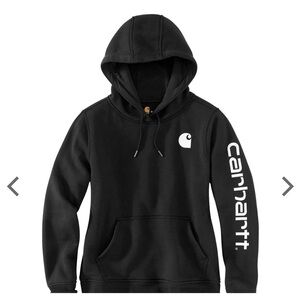 Carhartt Black Pullover Hoodie Relaxed Fit Women’s Sz small